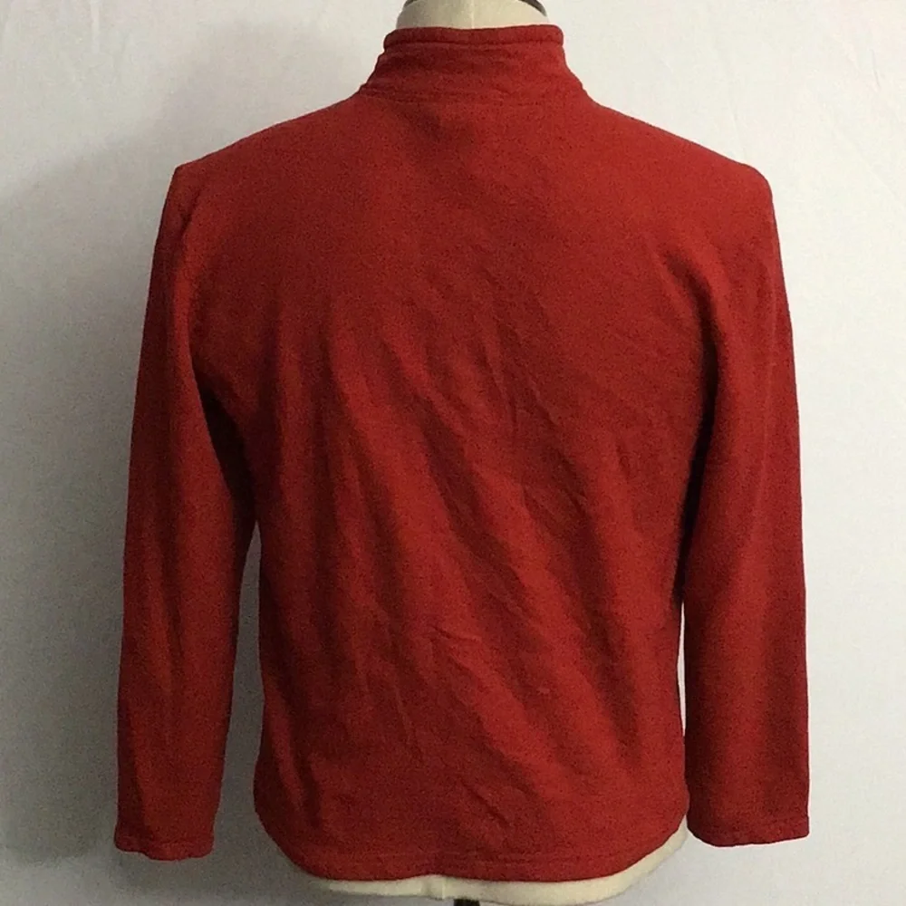 Men’s The North Face 1/4 ZIP Fleece Sz Small Red